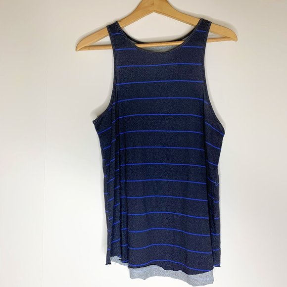 Frank & Eileen Tee Lab High Neck Tank Blue striped - Picture 3 of 11